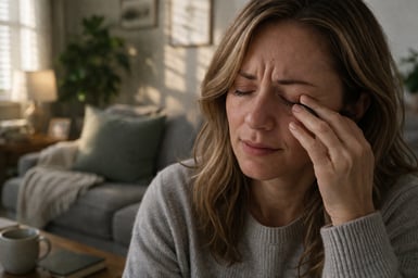 woman with dry eye