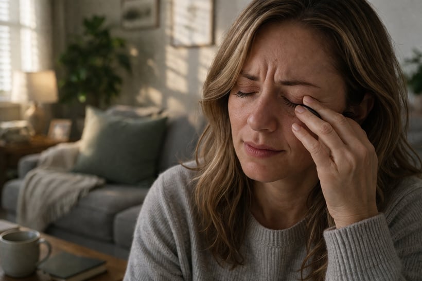 woman with dry eye
