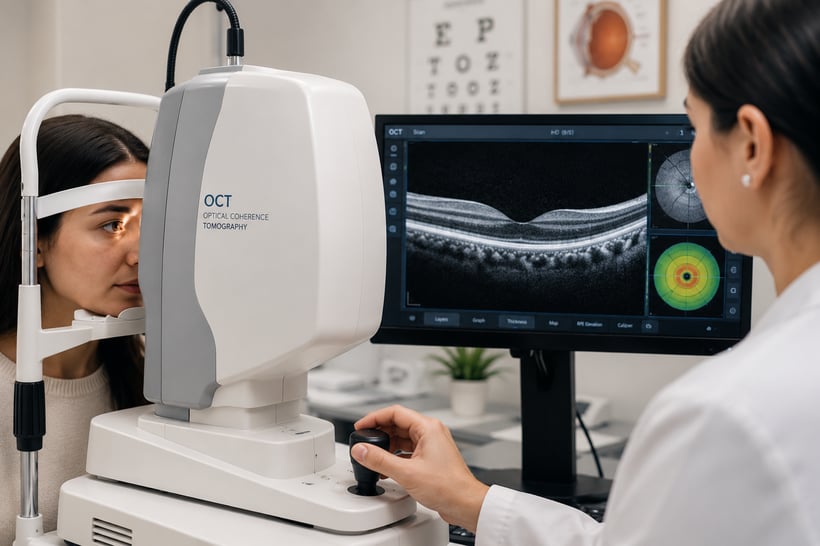 modern eye exam OCT