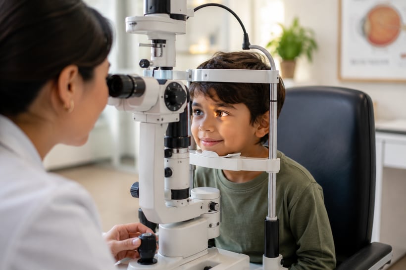 children's eye exam