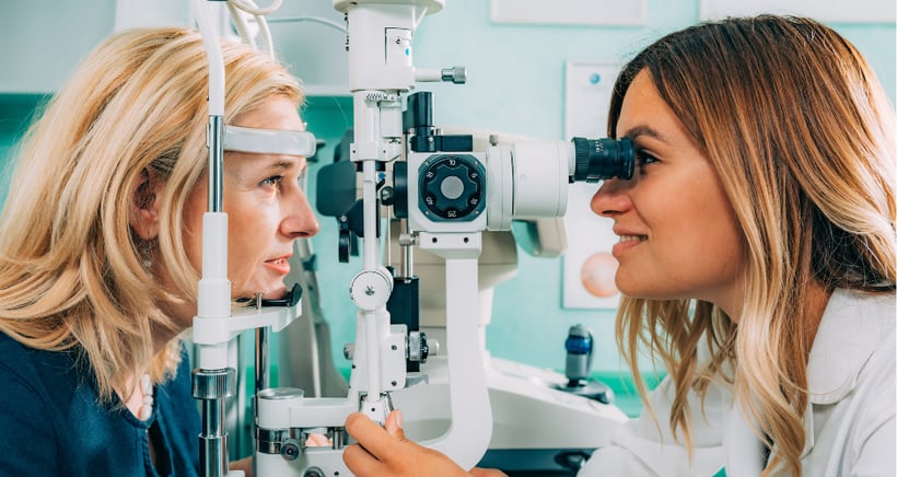 Glaucoma slit lamp eye exam